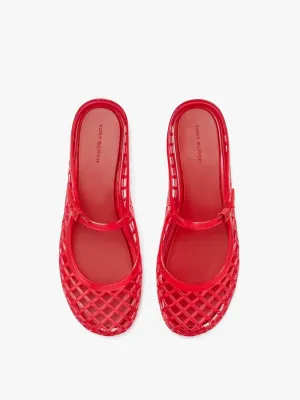 Mellow Mary Jane jelly flats