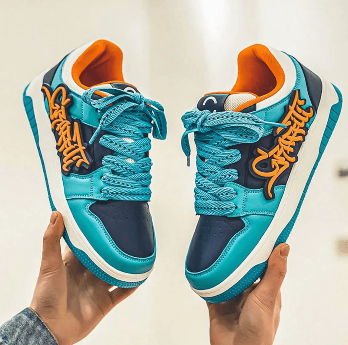 Men’s Korean Style Sneakers – Trendy Casual Running Shoes for Spring & Autumn