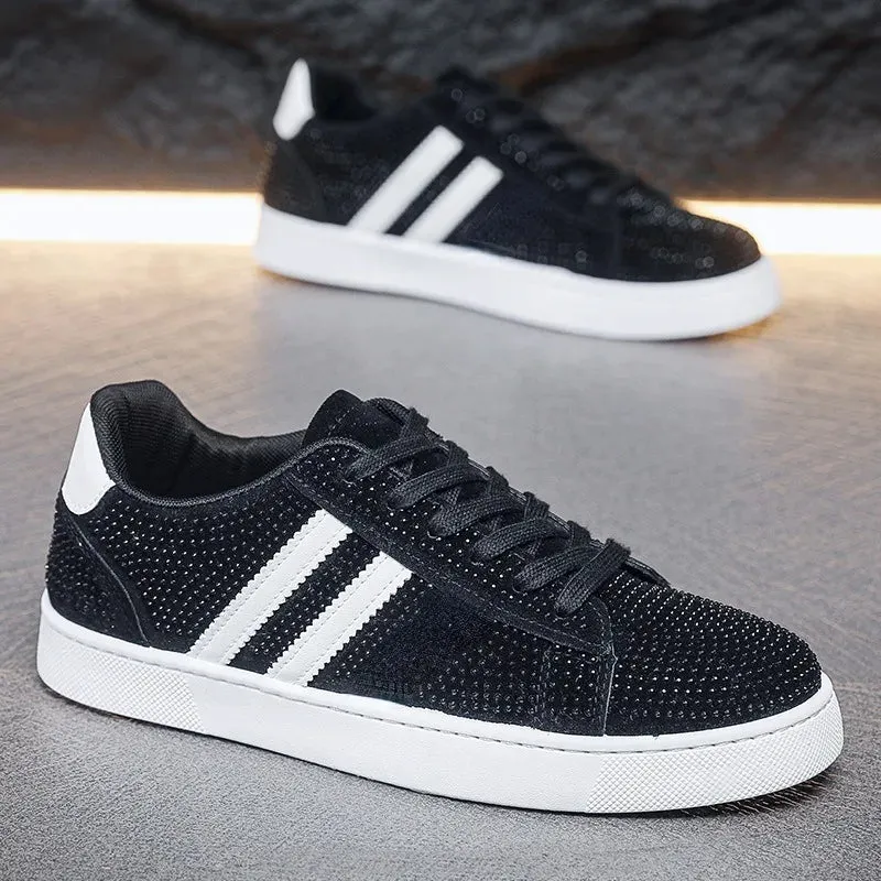 Men's Punk Rivet Sneakers for Men | Canvas Platform Shoes