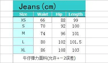 New Fashion Woman Ripped Jeans High Waist Stretch Denim Pencil Pants Street Trendy Slim Jeans XS-XL