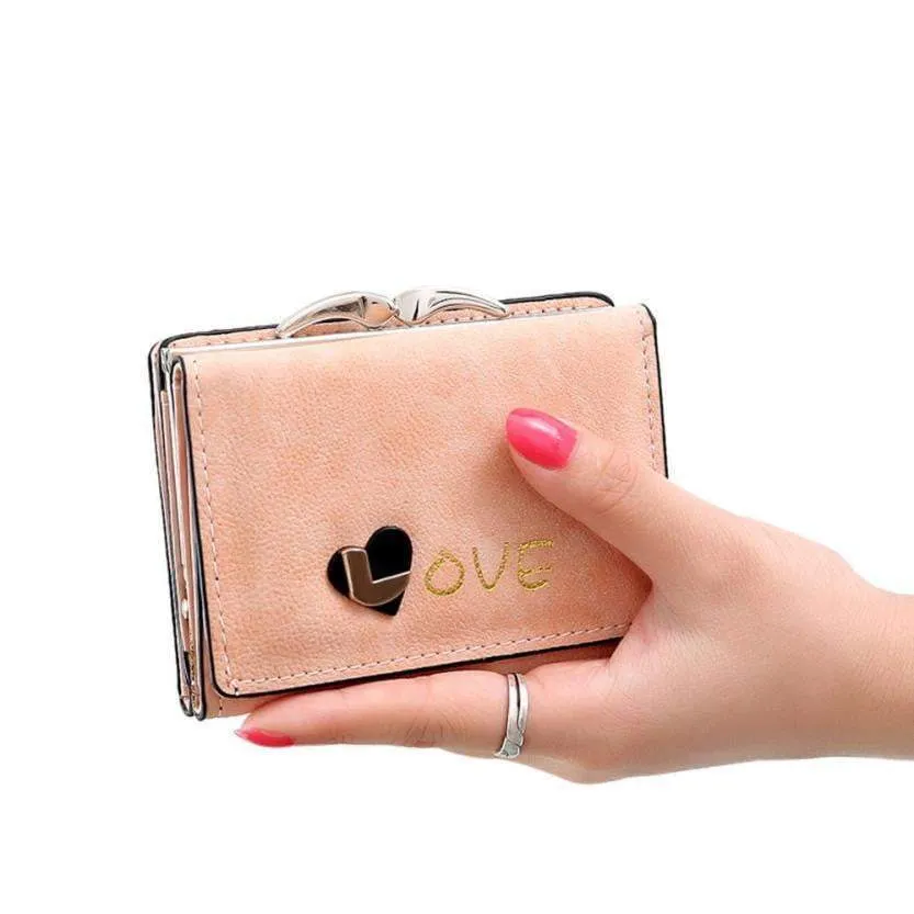 New Winter Fashion Trends Pumping Multi-card Position Two Fold Wallet lady Short Zipper Holder
