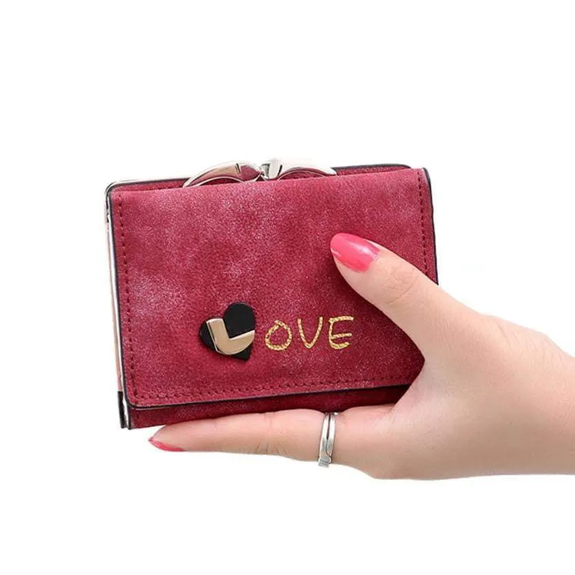 New Winter Fashion Trends Pumping Multi-card Position Two Fold Wallet lady Short Zipper Holder