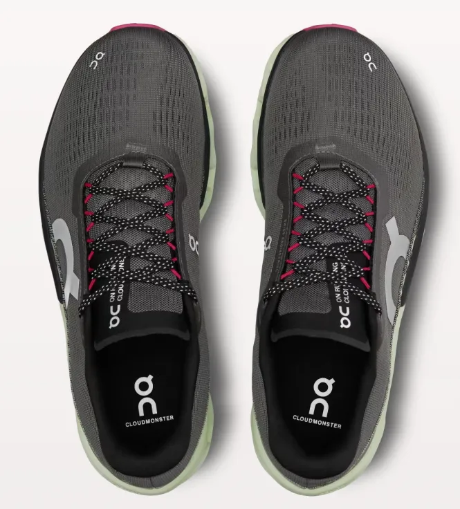 On Running Mens Trainer Cloudmonster 2 Asphalt/Lima