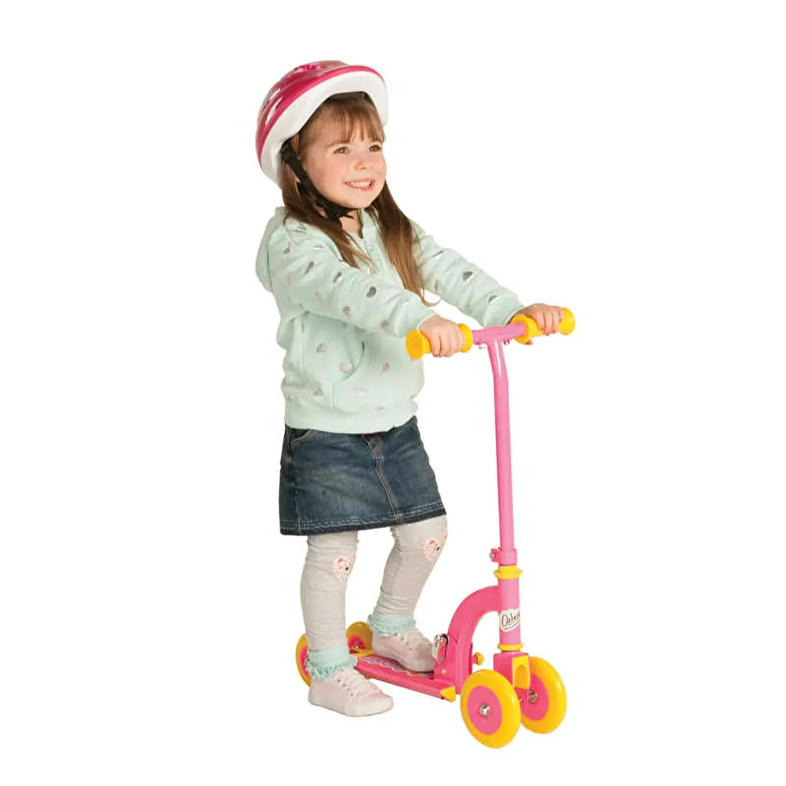 Ozbozz My First Scooter Folding - Pink (4 Wheels)