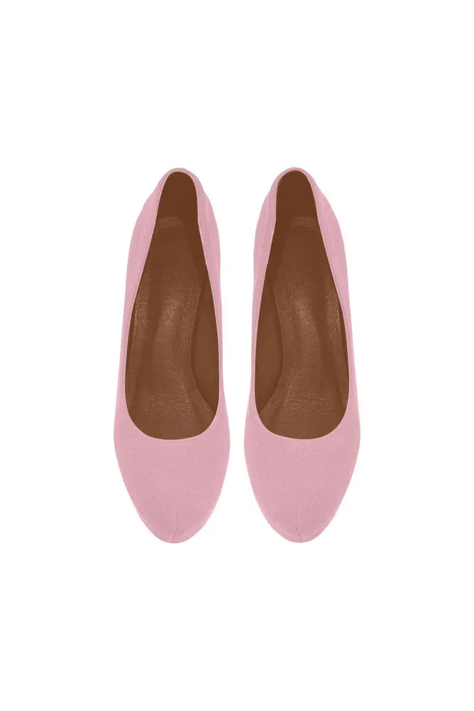 Pink and Green Women's High Heels
