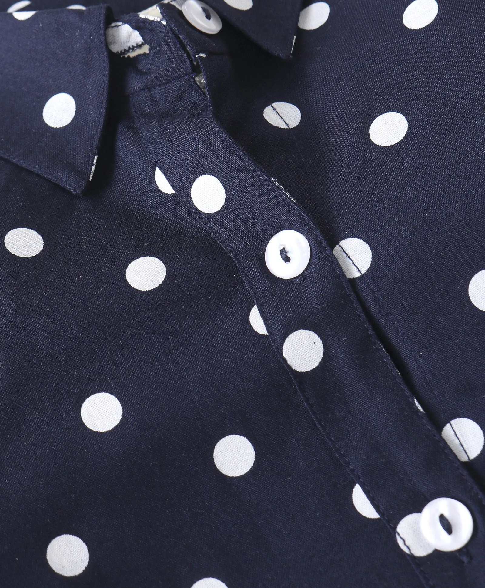 Polka Printed Full Sleeves Long Shirt Legging Set