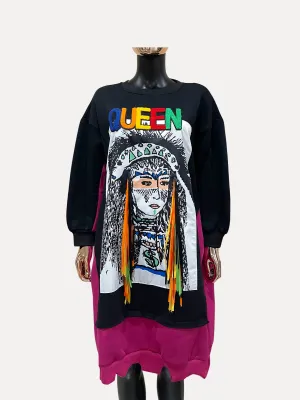 Queen Sweatshirt Dress