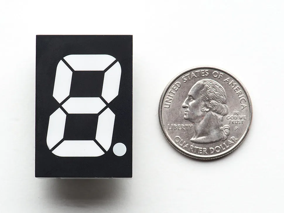 RGB 7-Segment Digit - 1" Tall Digit