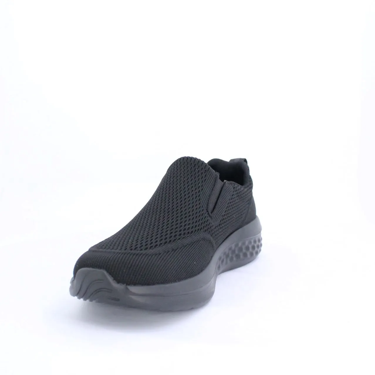 RICARDO MENS SLIPON TRAINERS-BLACK