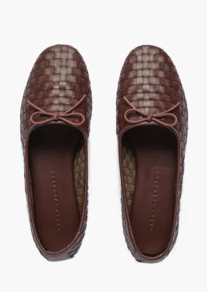 Roma Woven Leather Ballet Flat