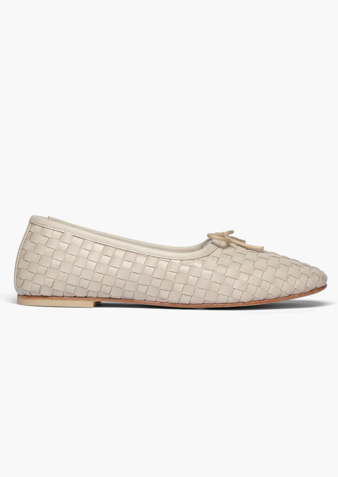 Roma Woven Leather Ballet Flat