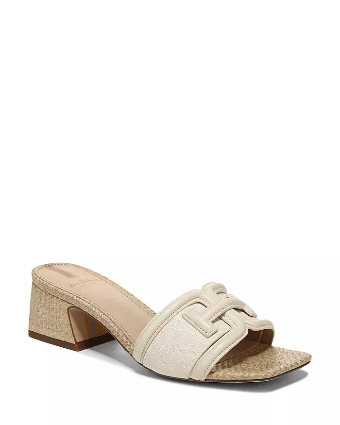 Sam Edelman Waylon Block Heel Slides - Modern Ivory
