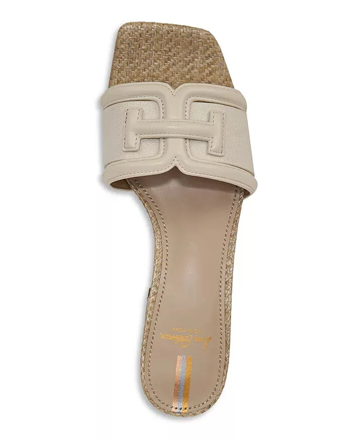 Sam Edelman Waylon Block Heel Slides - Modern Ivory