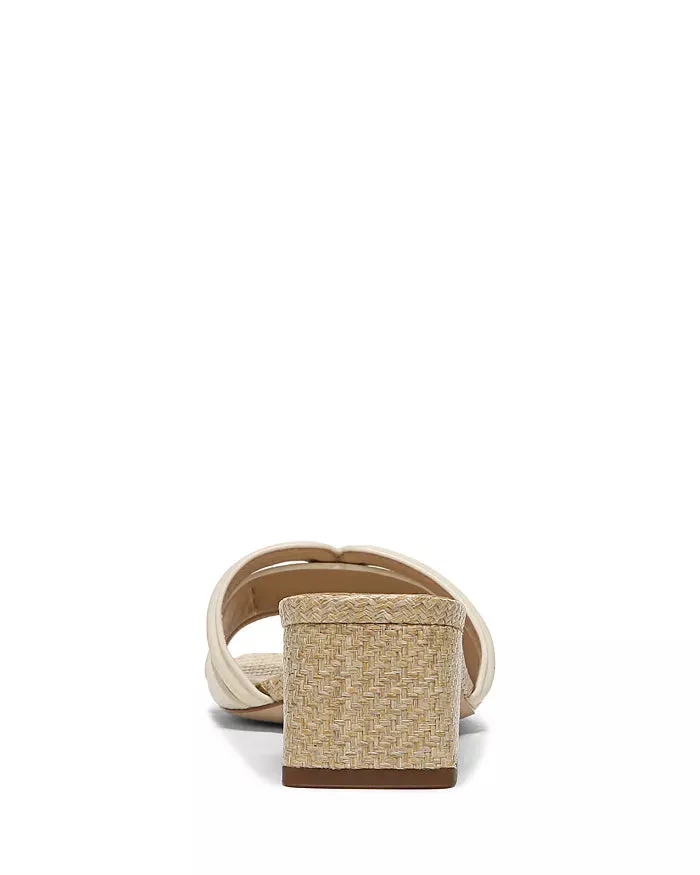 Sam Edelman Waylon Block Heel Slides - Modern Ivory