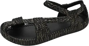 Sandals Men's EVA Woven Straw Shoes Retro Ethnic Couples Beach Handmade Shoes Large Size Women Sandals for