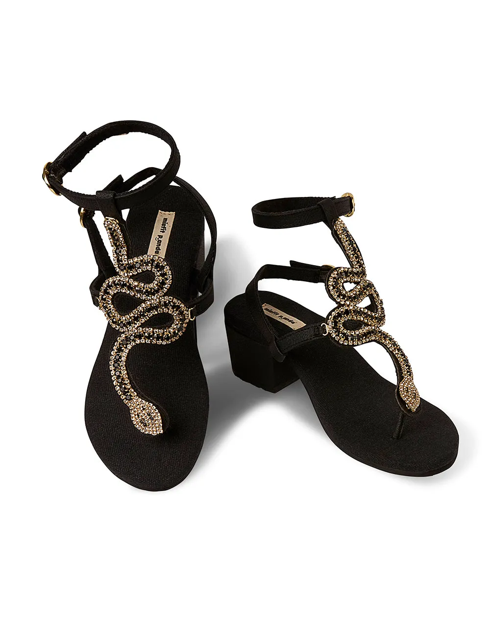 Serpentine Block Heels