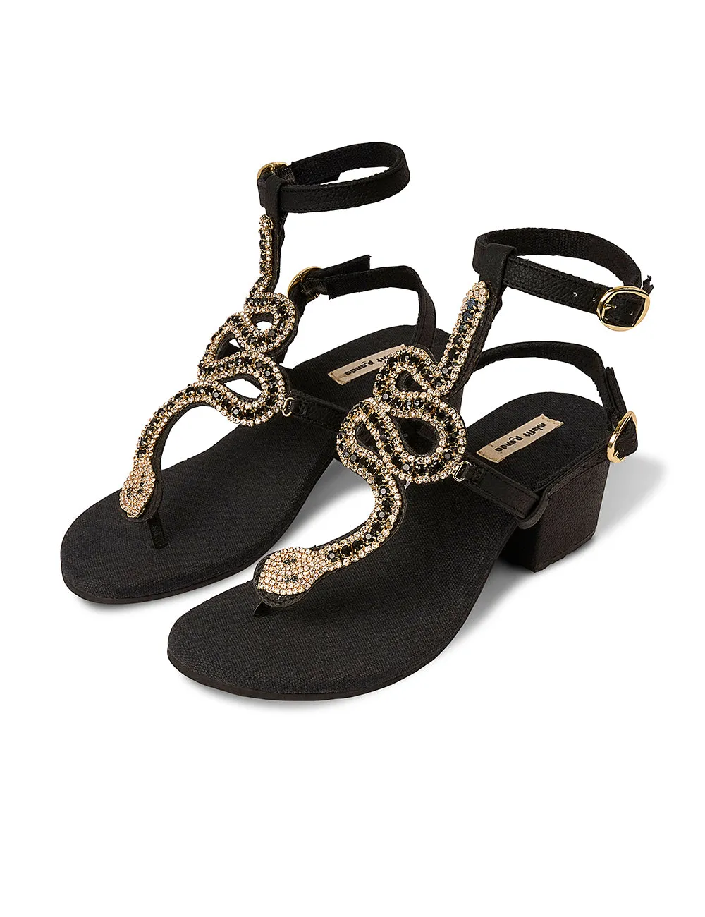 Serpentine Block Heels