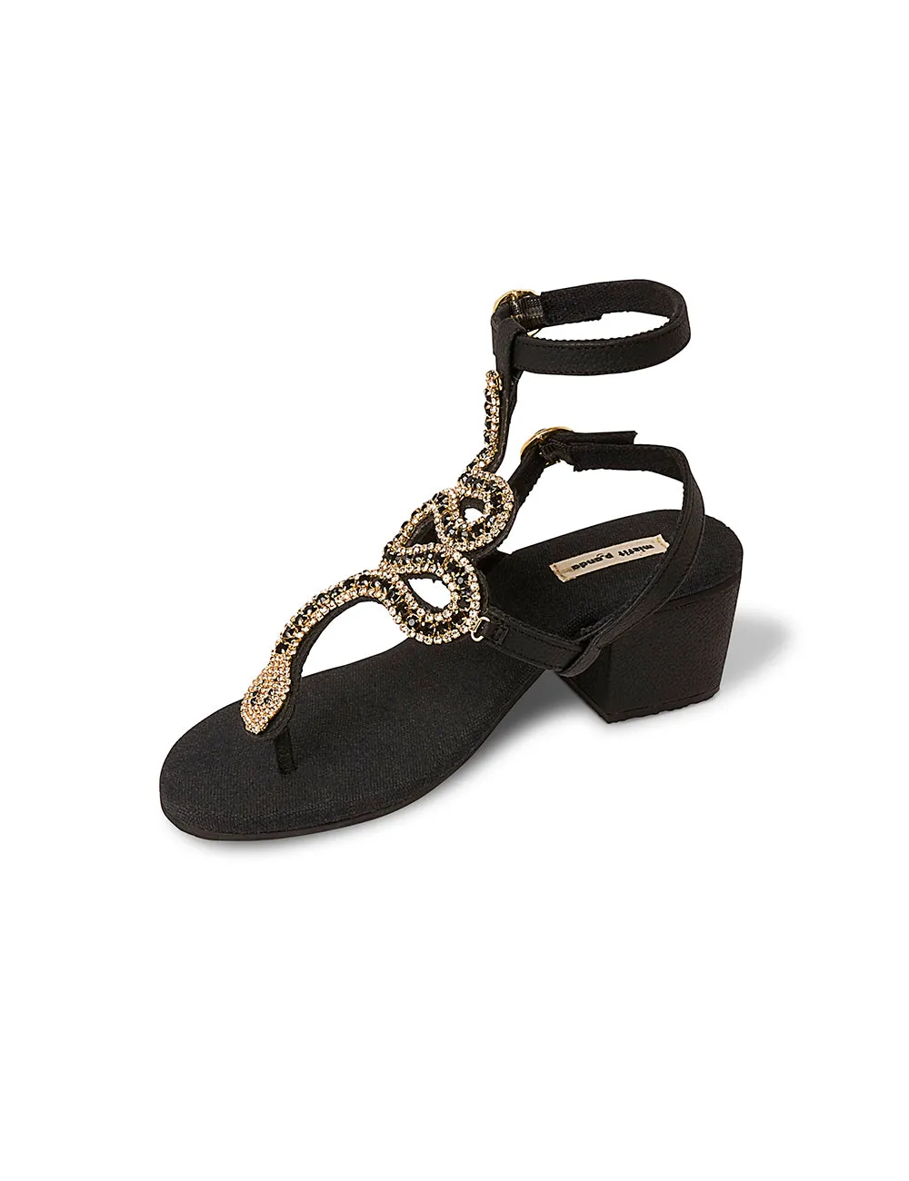 Serpentine Block Heels