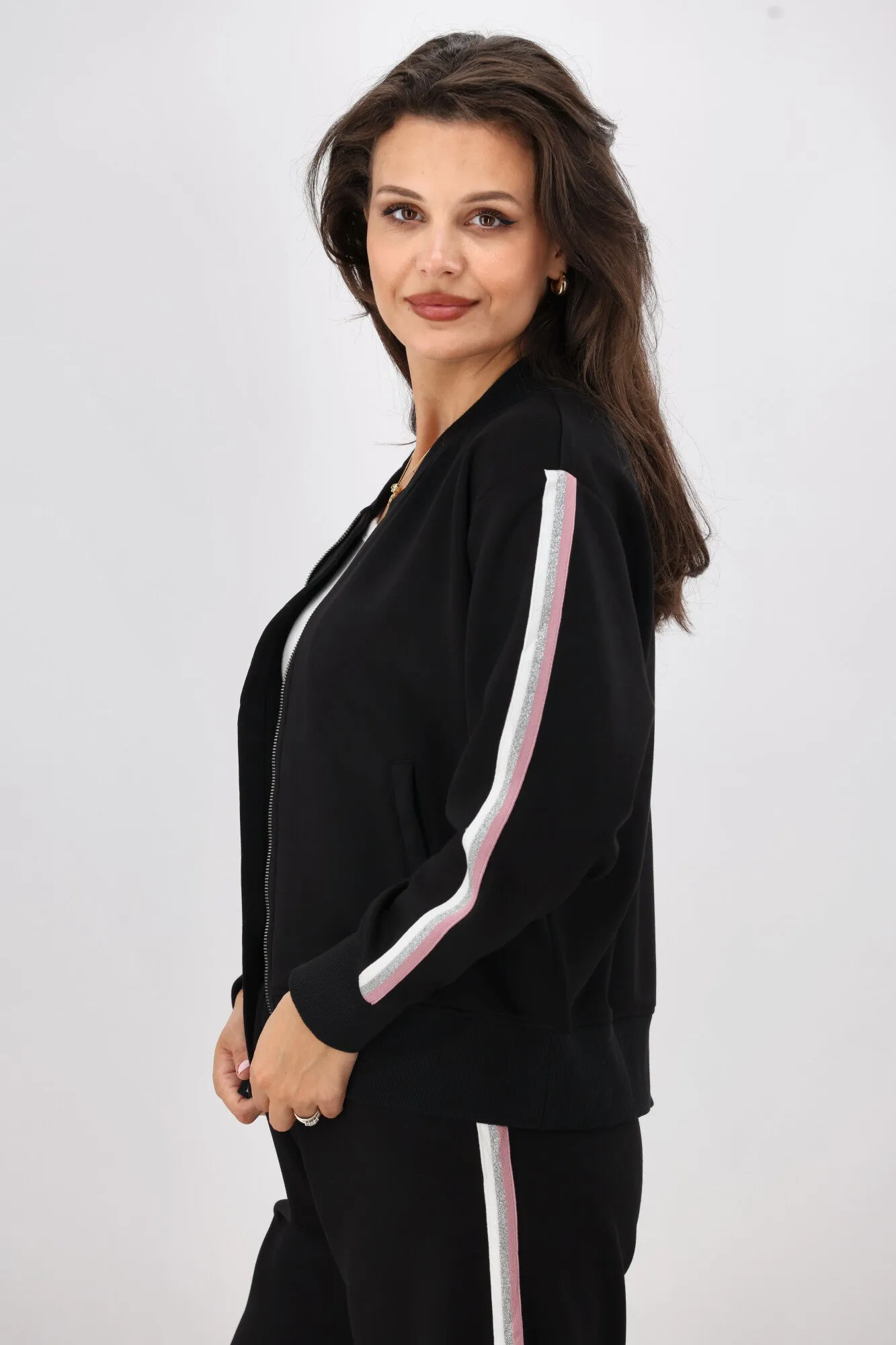 Shine On Label Maddie Bomber Jacket Black