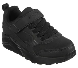 Skechers Uno Lite Donex 403671L BBK Black Velcro Trainers