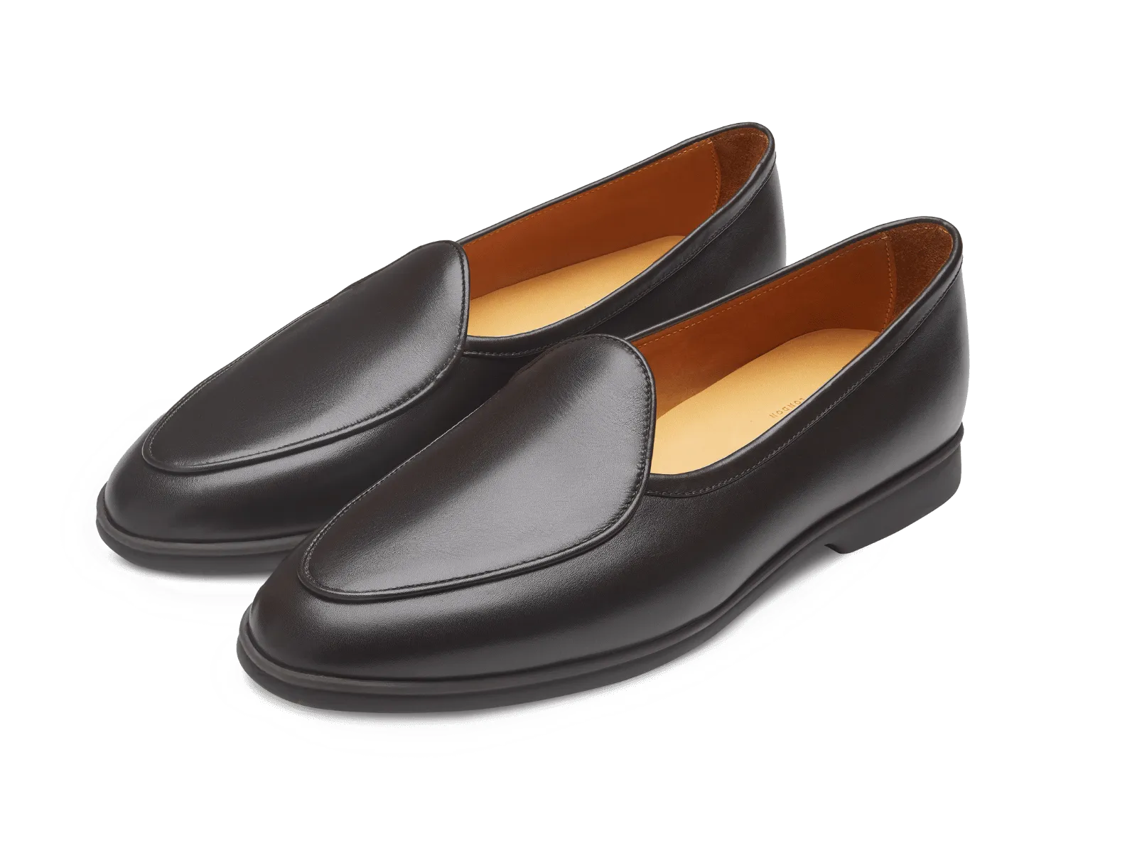 Stride Loafers in Dark Brown Milled Calf