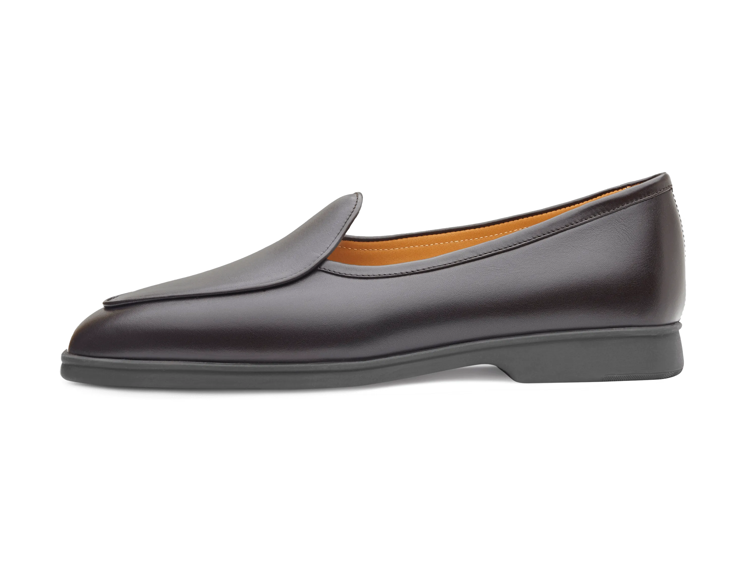 Stride Loafers in Dark Brown Milled Calf