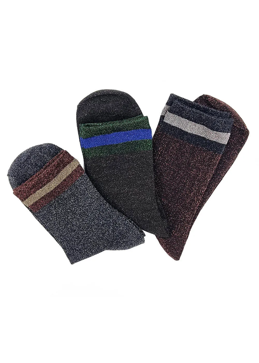 Stripe Sock - Black Mix