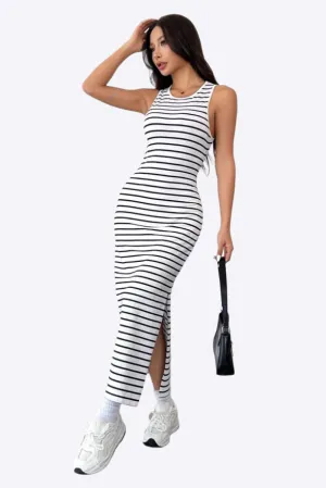 Striped Chic Maxi Dress