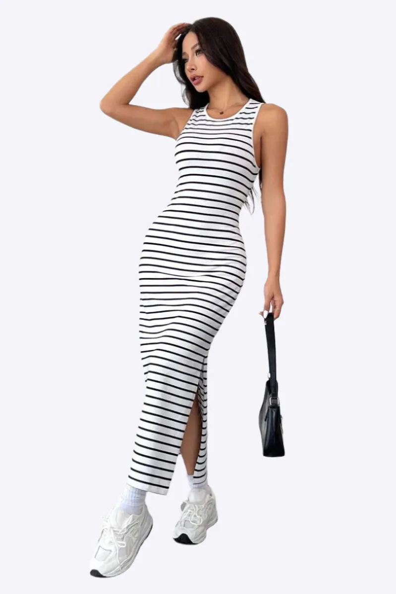 Striped Chic Maxi Dress