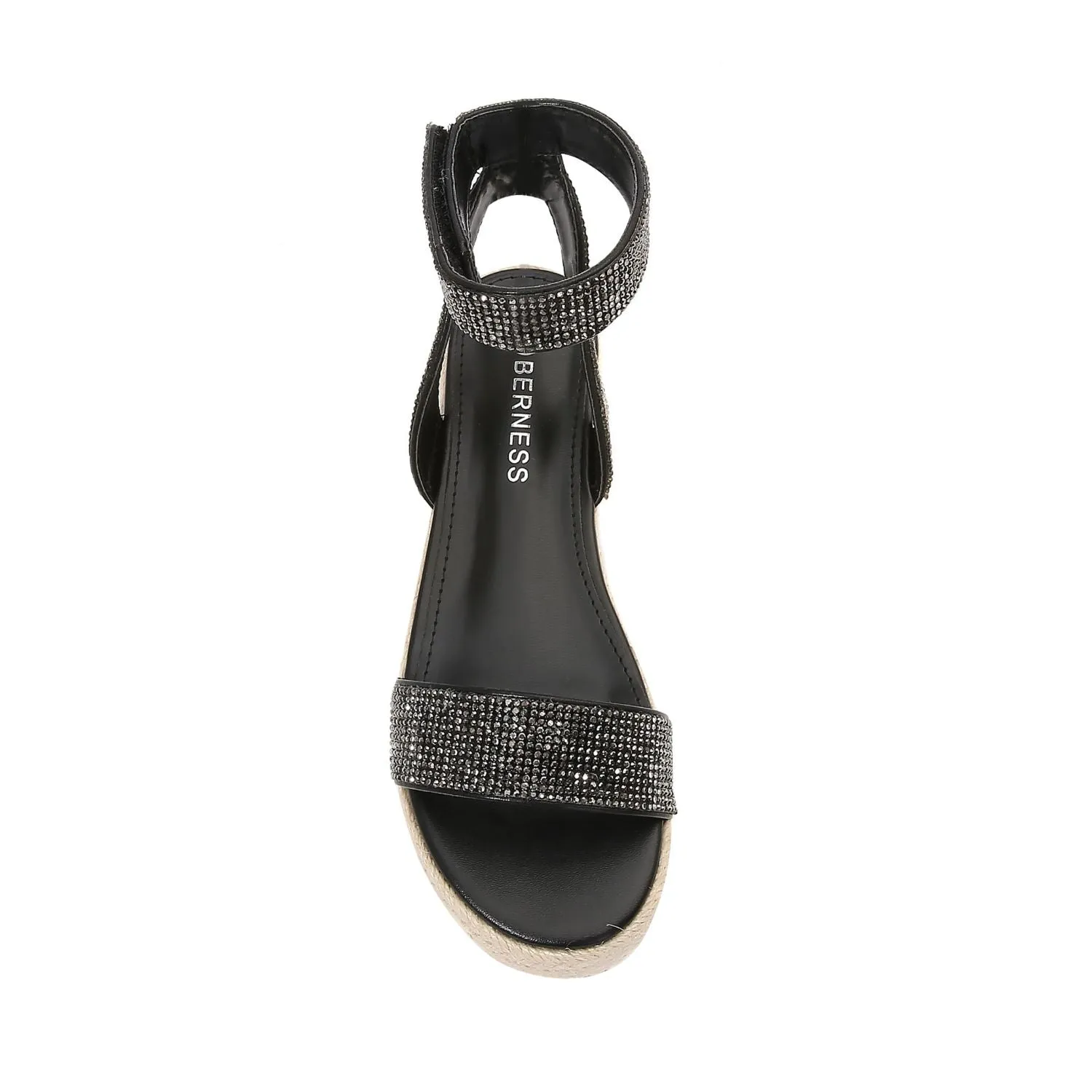Thea Rhinestone Embellished Platform Espadrille Sandals