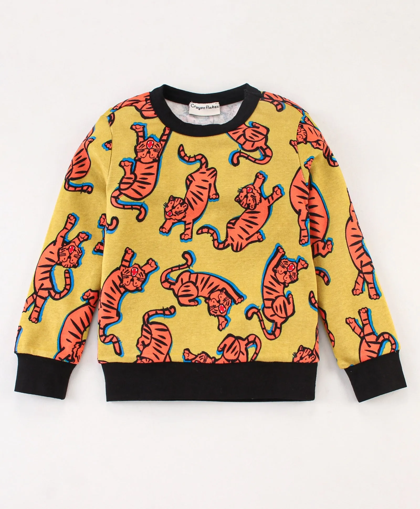 Tiger Printed Sweatshirt Jogger Set