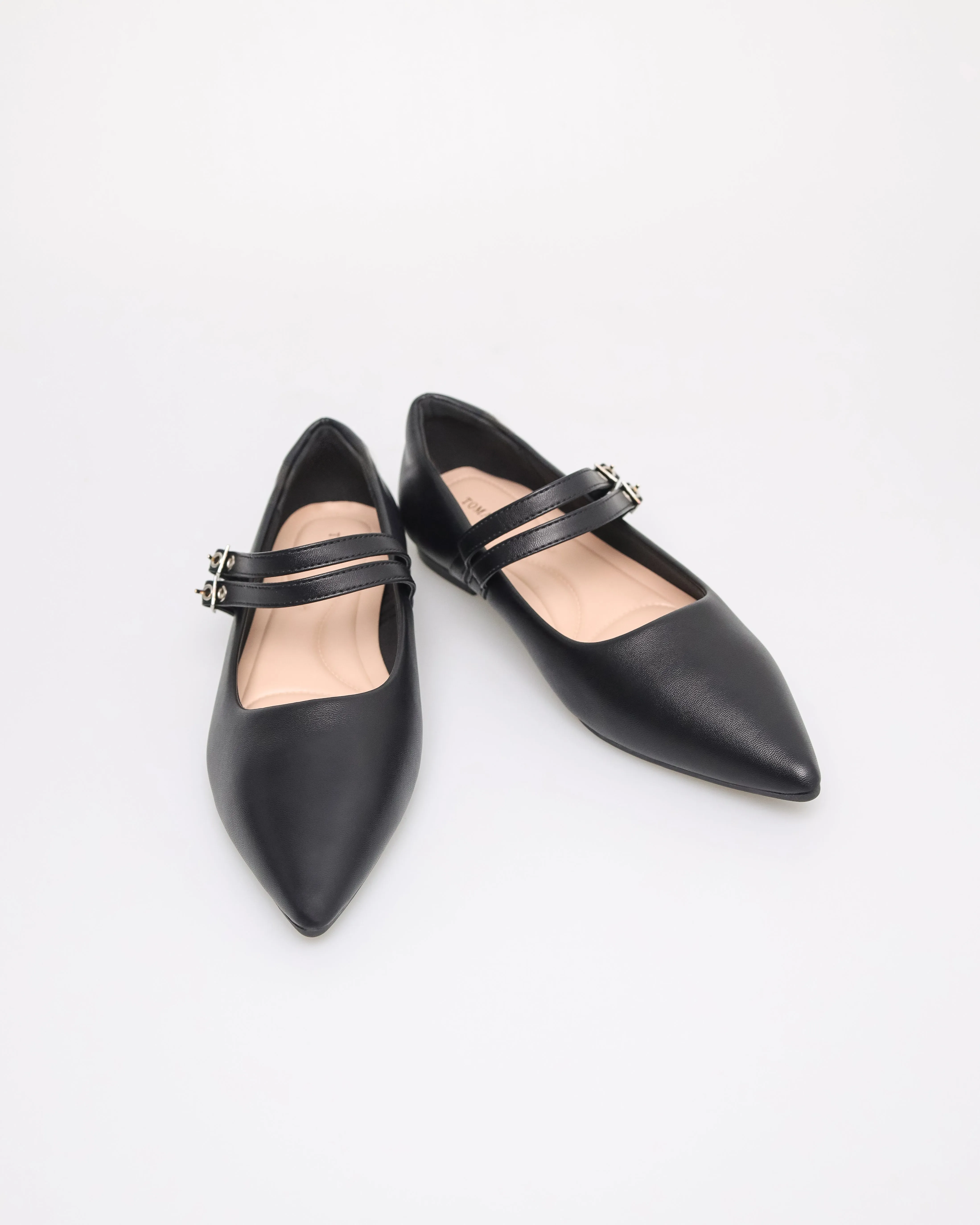 Tomaz NN361 Ladies Ballerina Buckle Flats