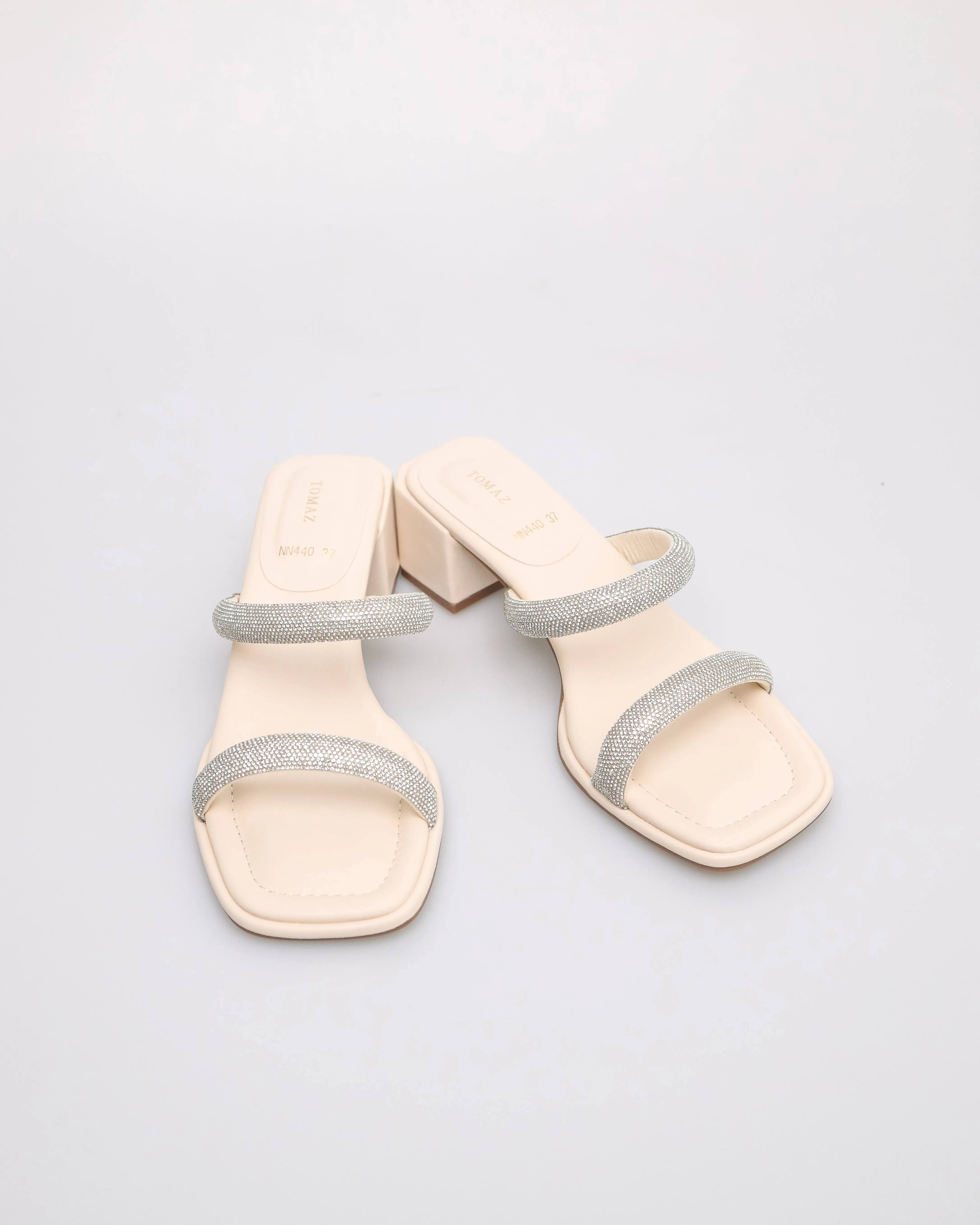 Tomaz NN440 Ladies Diamante Strap Heels