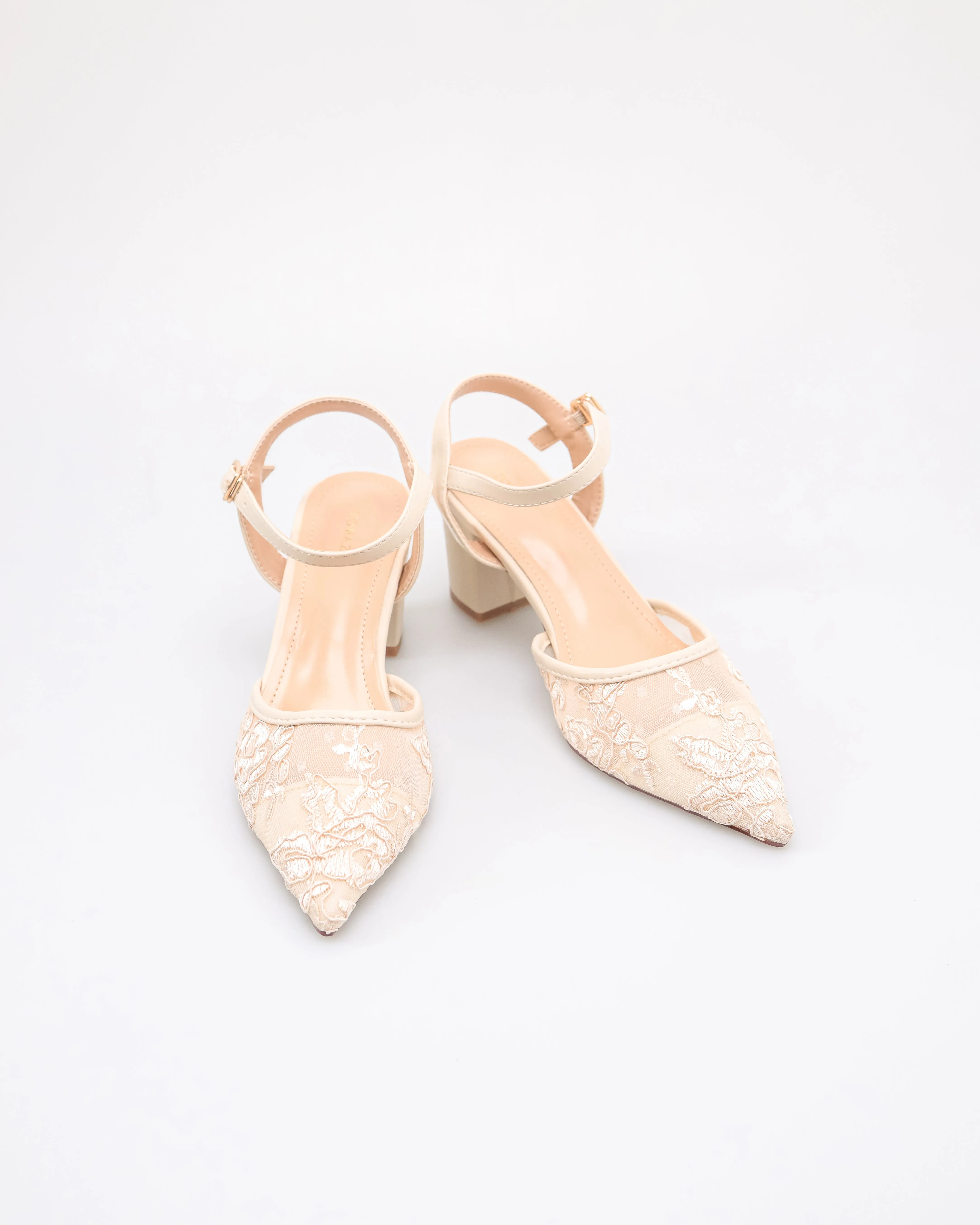 Tomaz NN527 Ladies Slingback Laced Heels