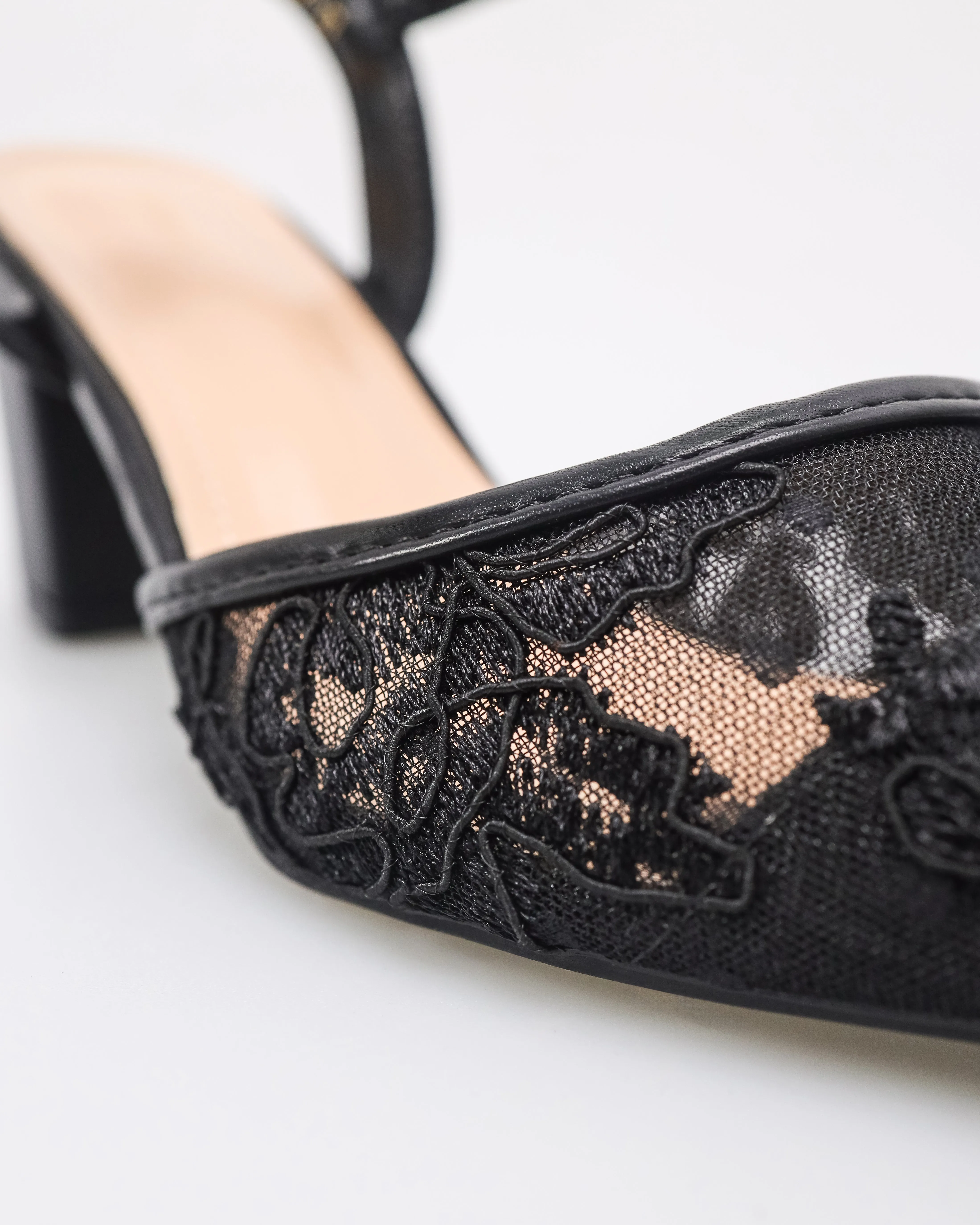 Tomaz NN527 Ladies Slingback Laced Heels