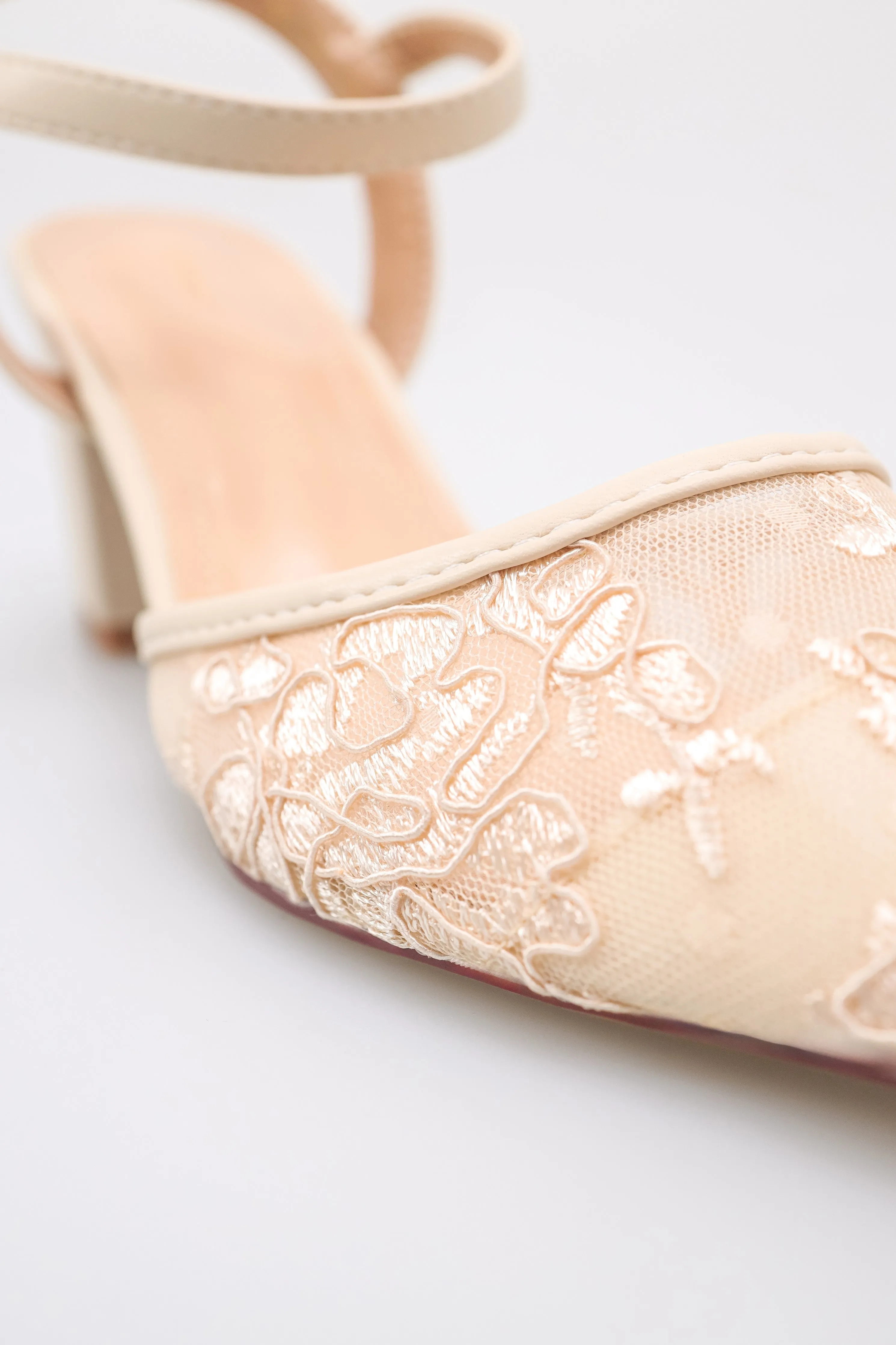 Tomaz NN527 Ladies Slingback Laced Heels