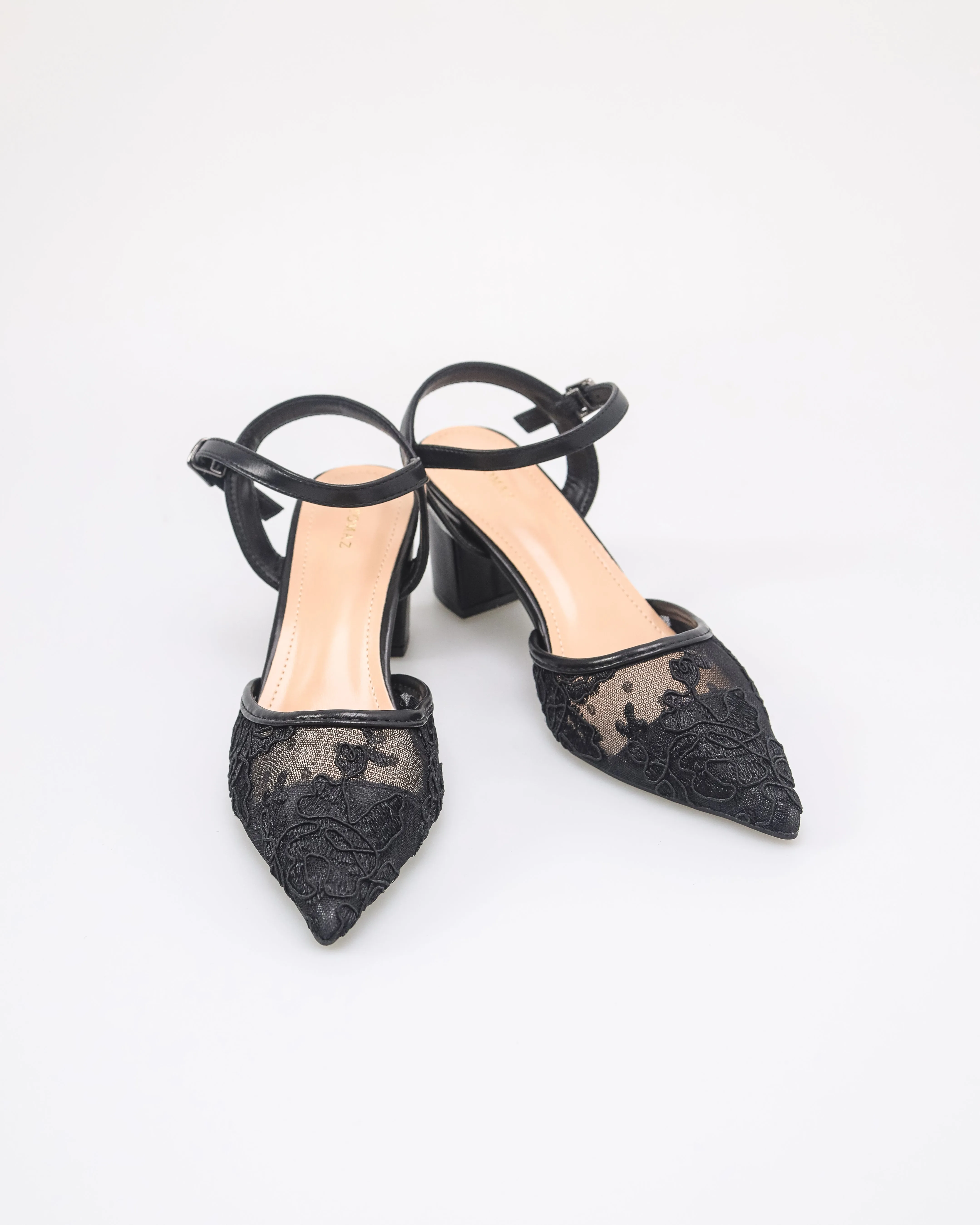 Tomaz NN527 Ladies Slingback Laced Heels