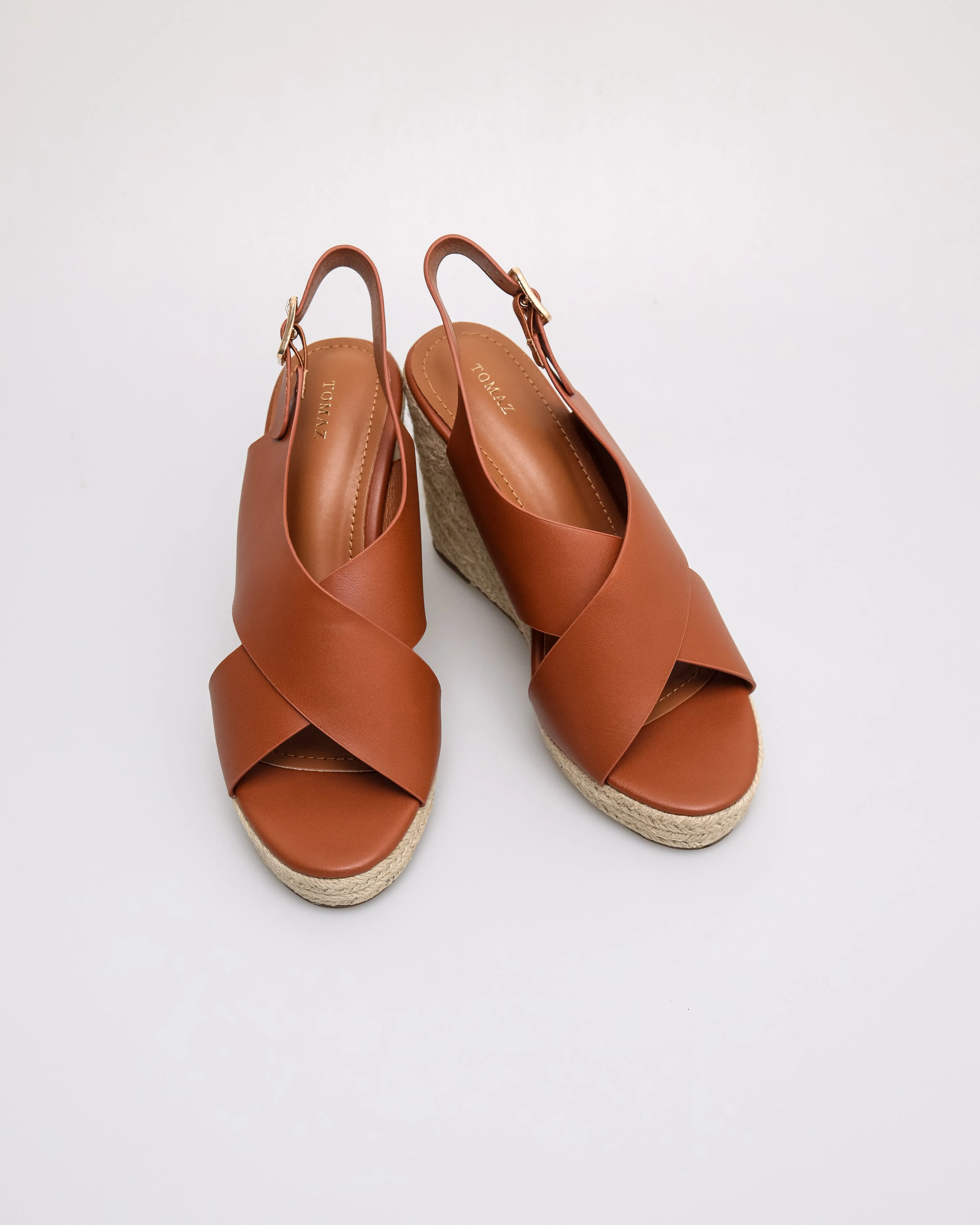 Tomaz NN548 Ladies Woven Wedges Heels
