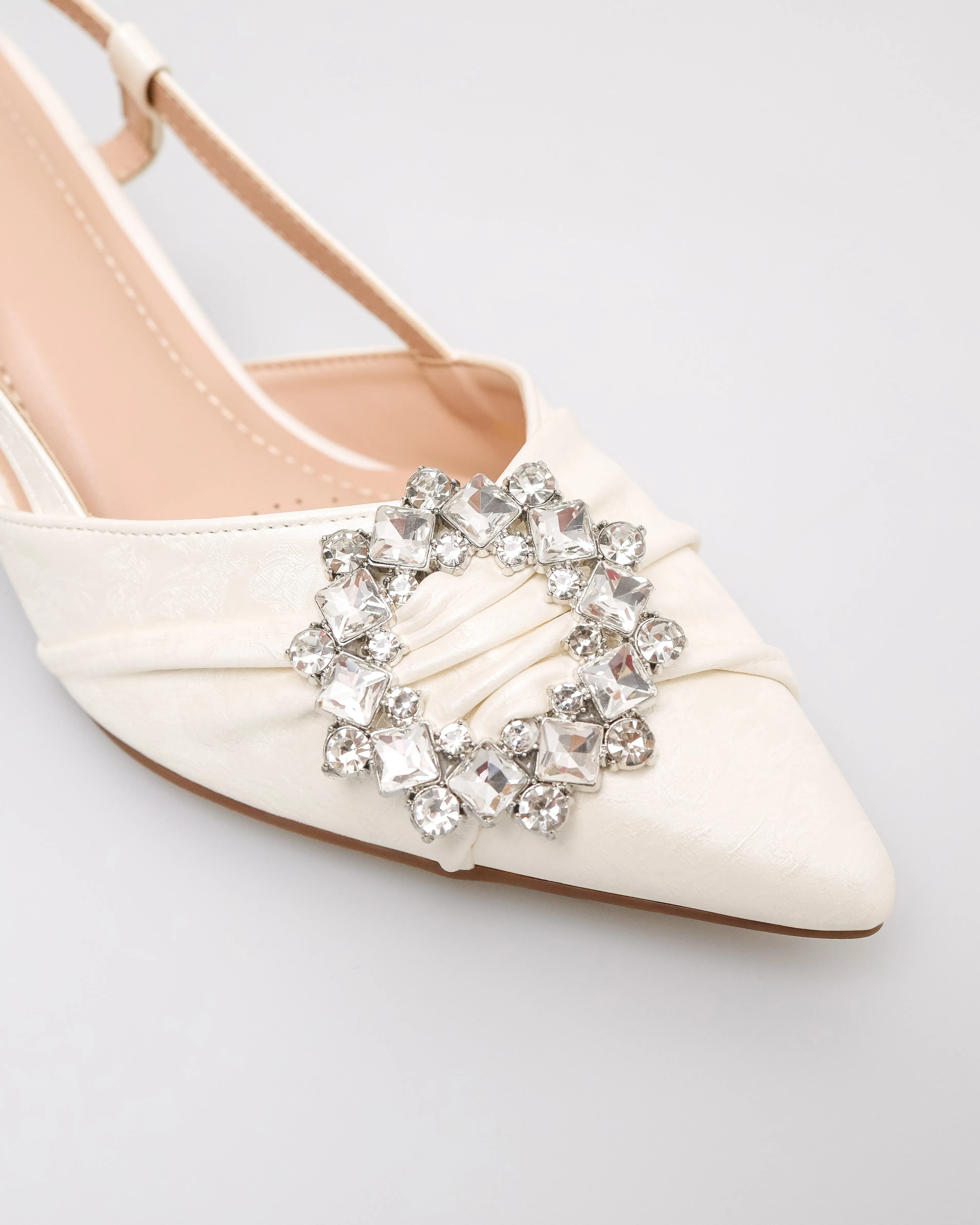 Tomaz NN557 Ladies Crystal Ruffle Heels