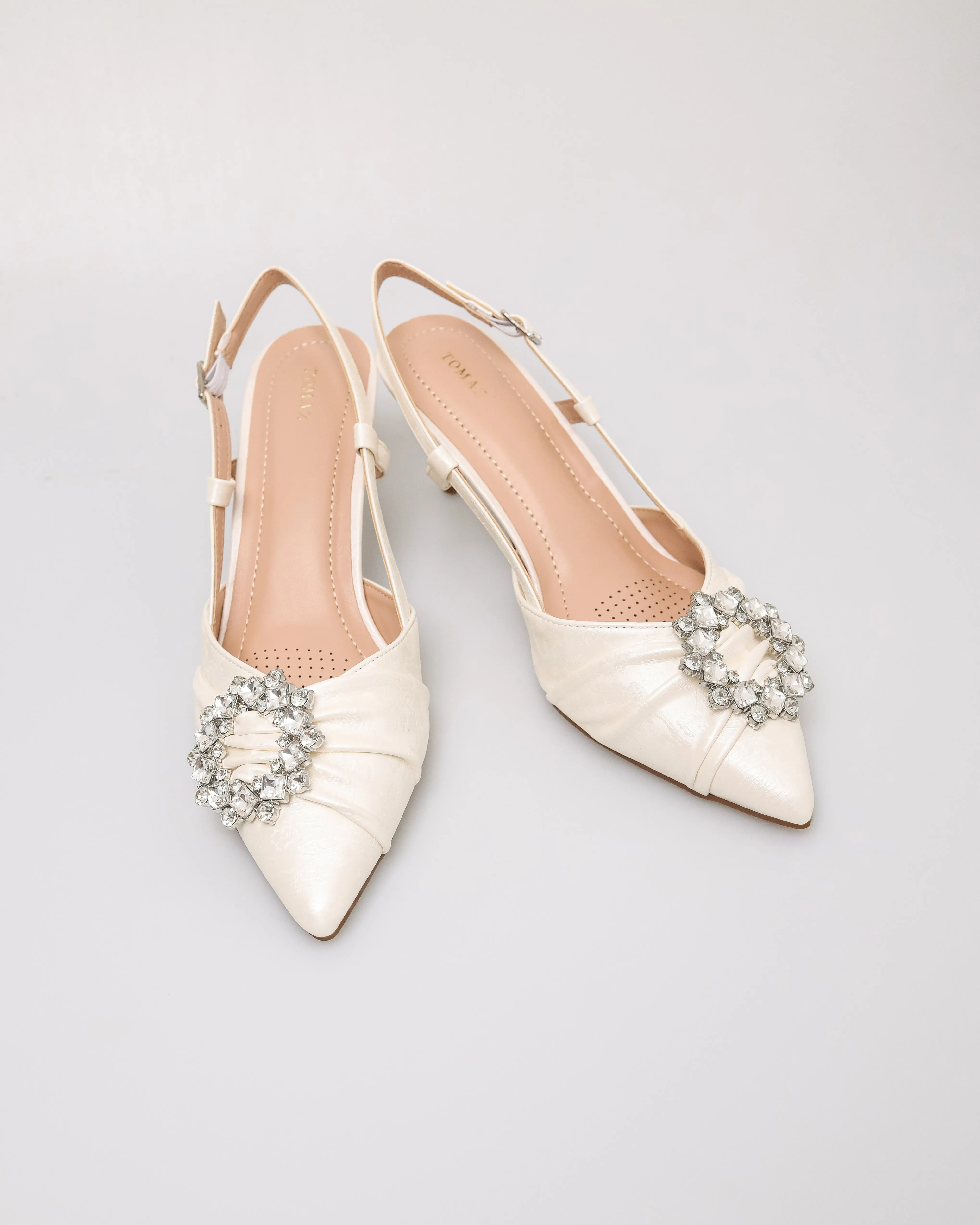 Tomaz NN557 Ladies Crystal Ruffle Heels