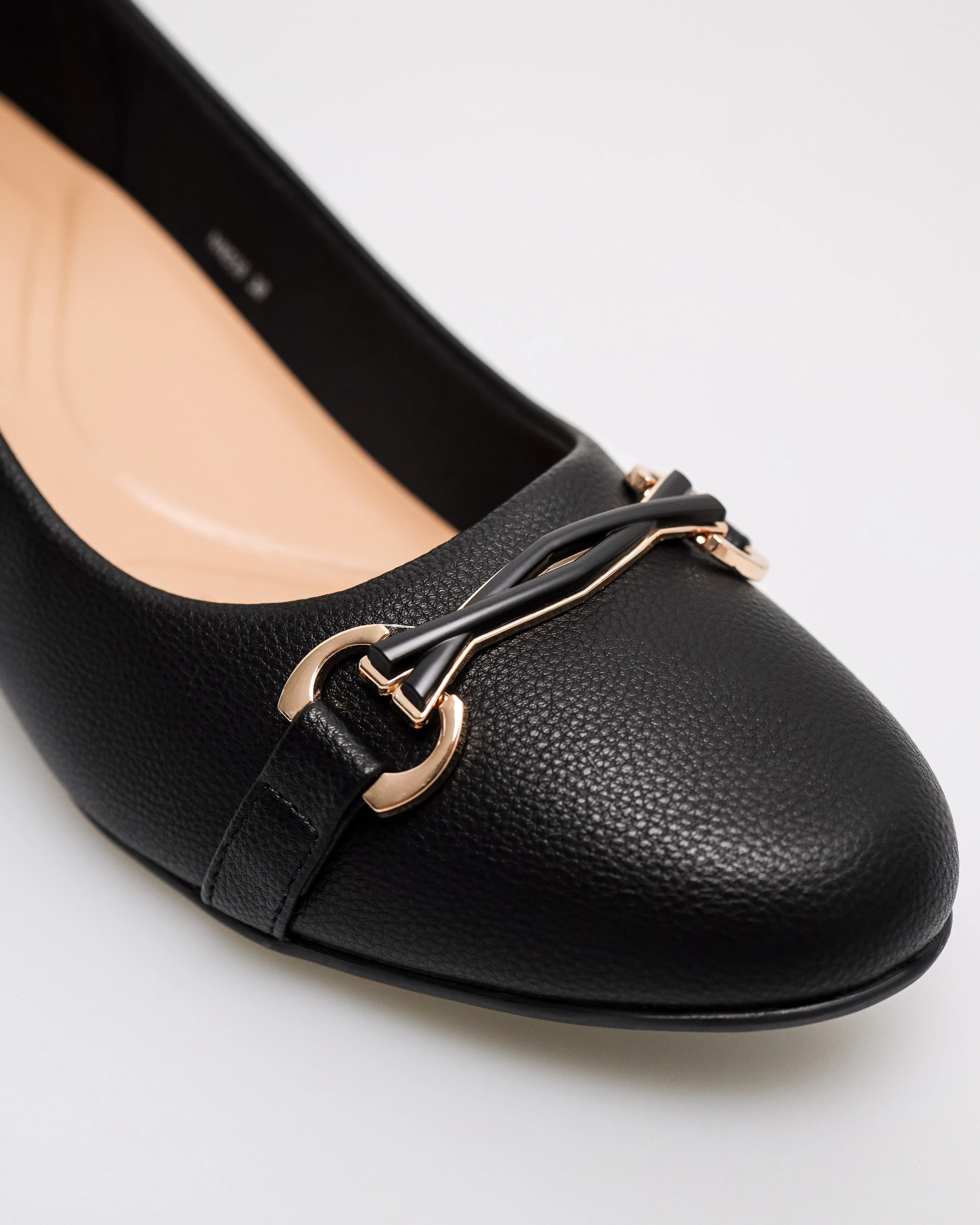 Tomaz NN559 Ladies Gold Cross Heels