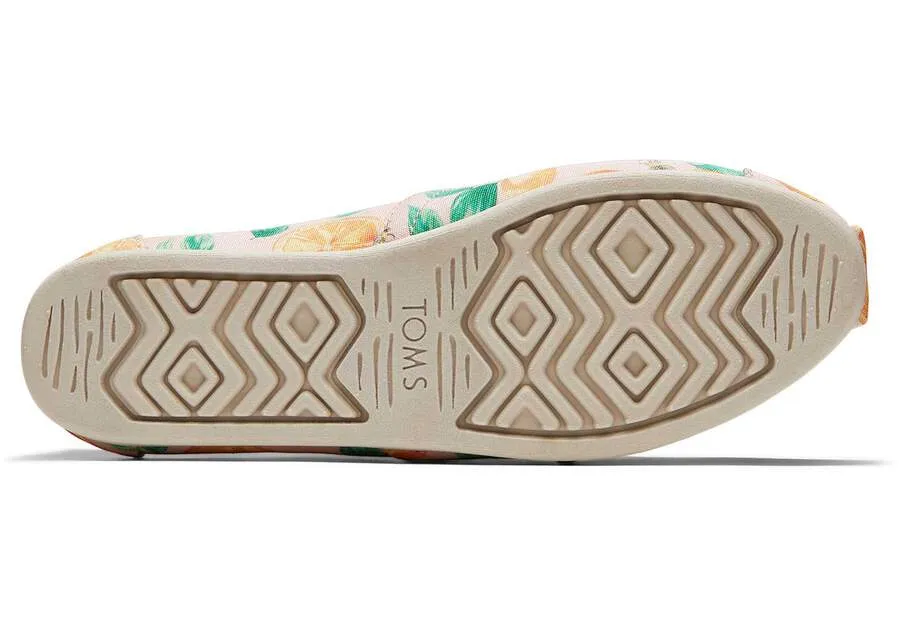 TOMS Womens Alpargata Oranges Espadrille - Pale Pink
