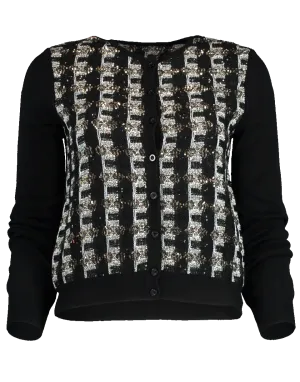 Tweed Crewneck Cardigan