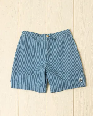 Ventura Short in Railroad Stripe Denim