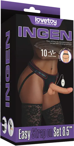 Vibrating Easy Strap-on Set 8.5''