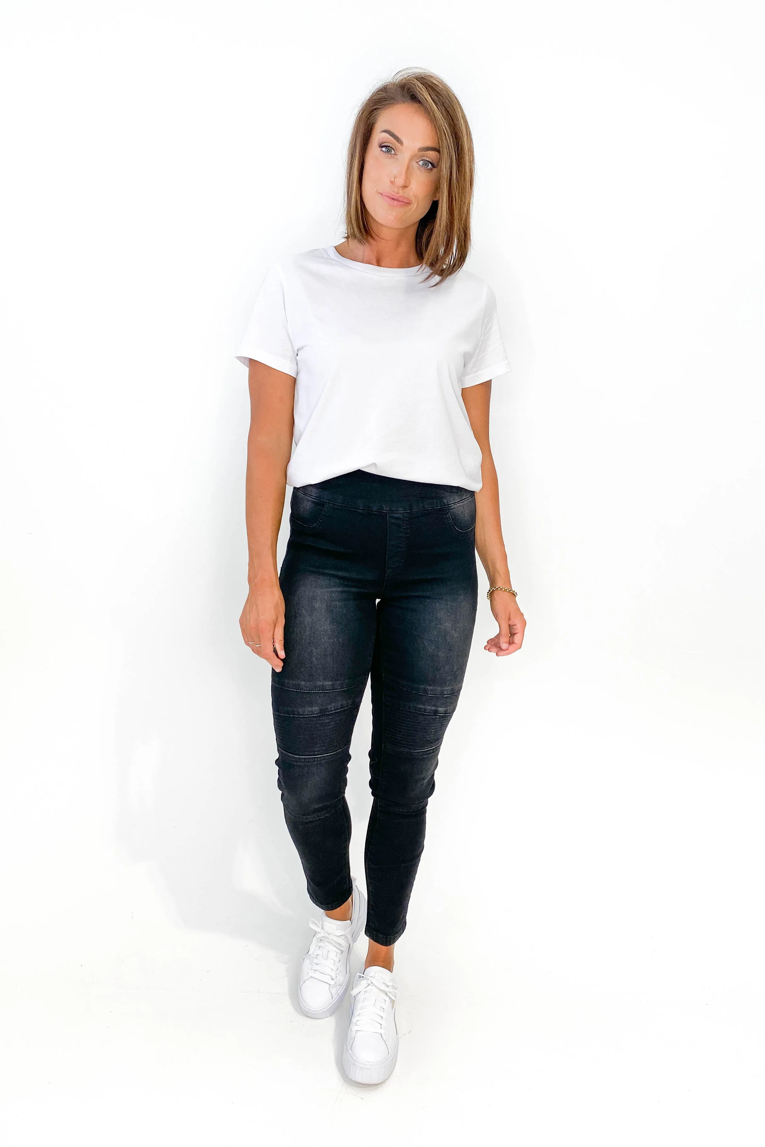 Wakee Lisa Stretch Denim Black
