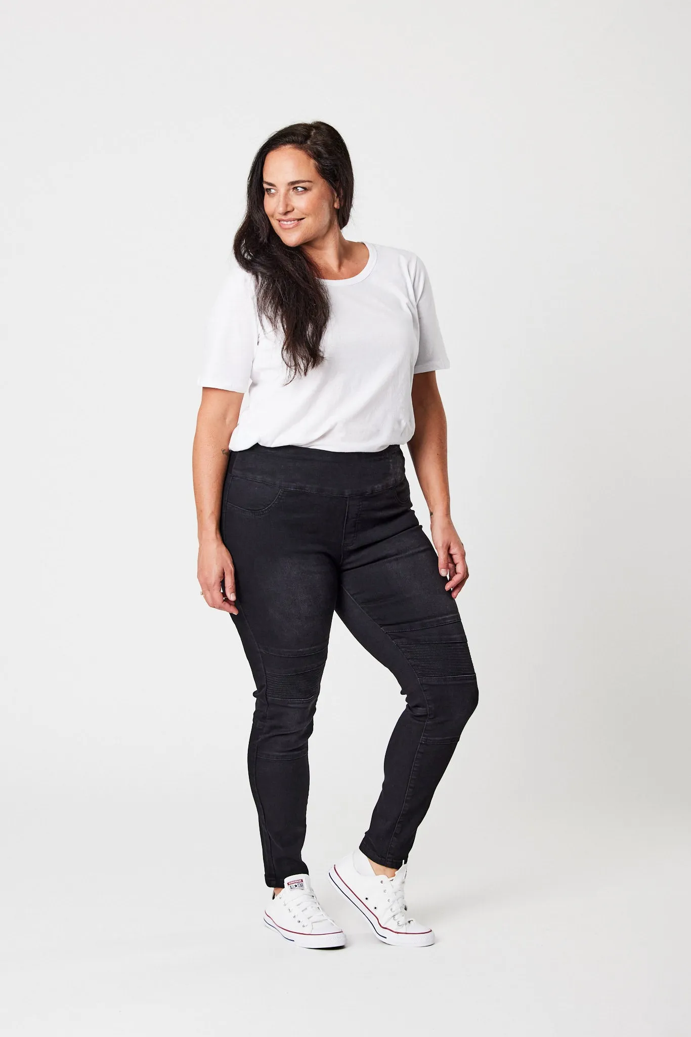 Wakee Lisa Stretch Denim Black