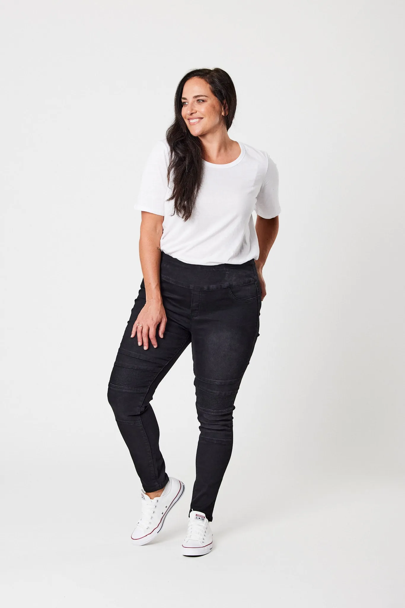 Wakee Lisa Stretch Denim Black