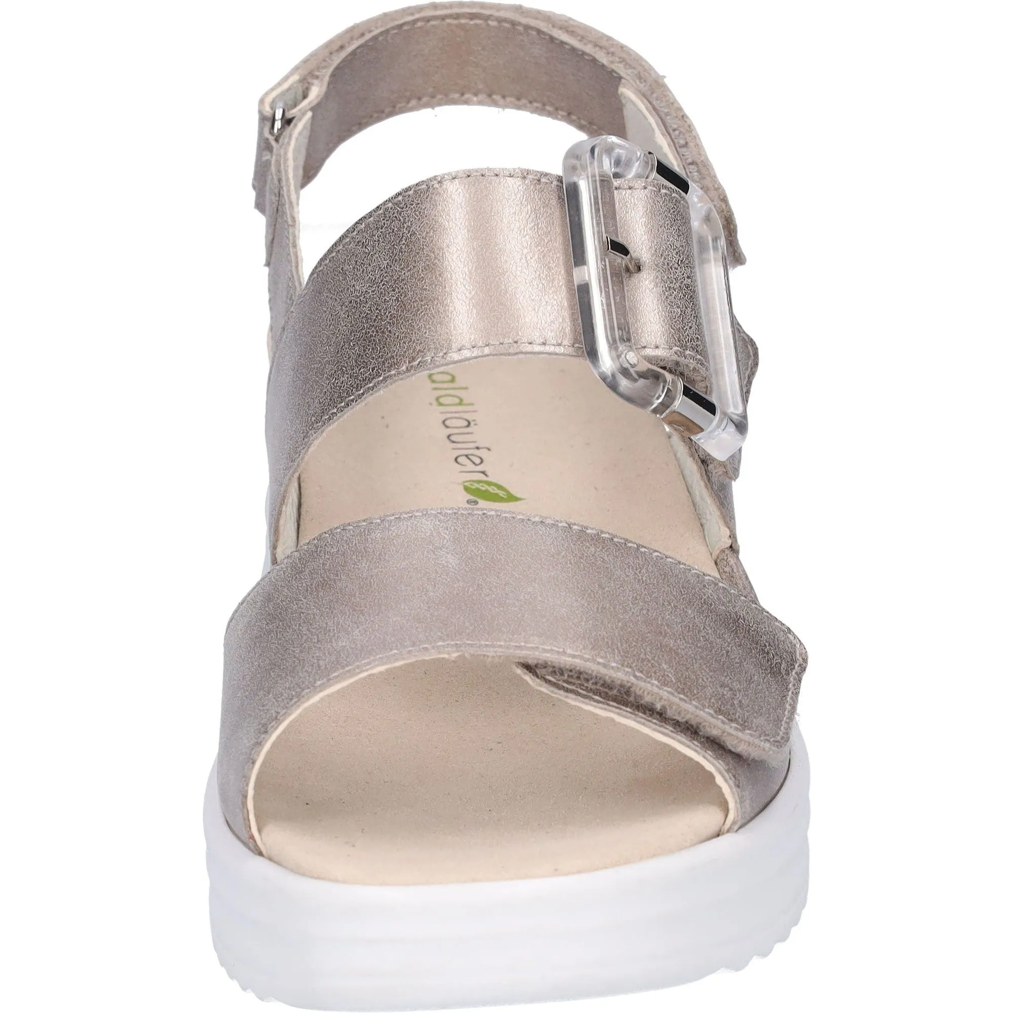 Waldlaufer 795006 131 070 H-Dina Ladies Gold Leather Arch Support Touch Fastening Sandals