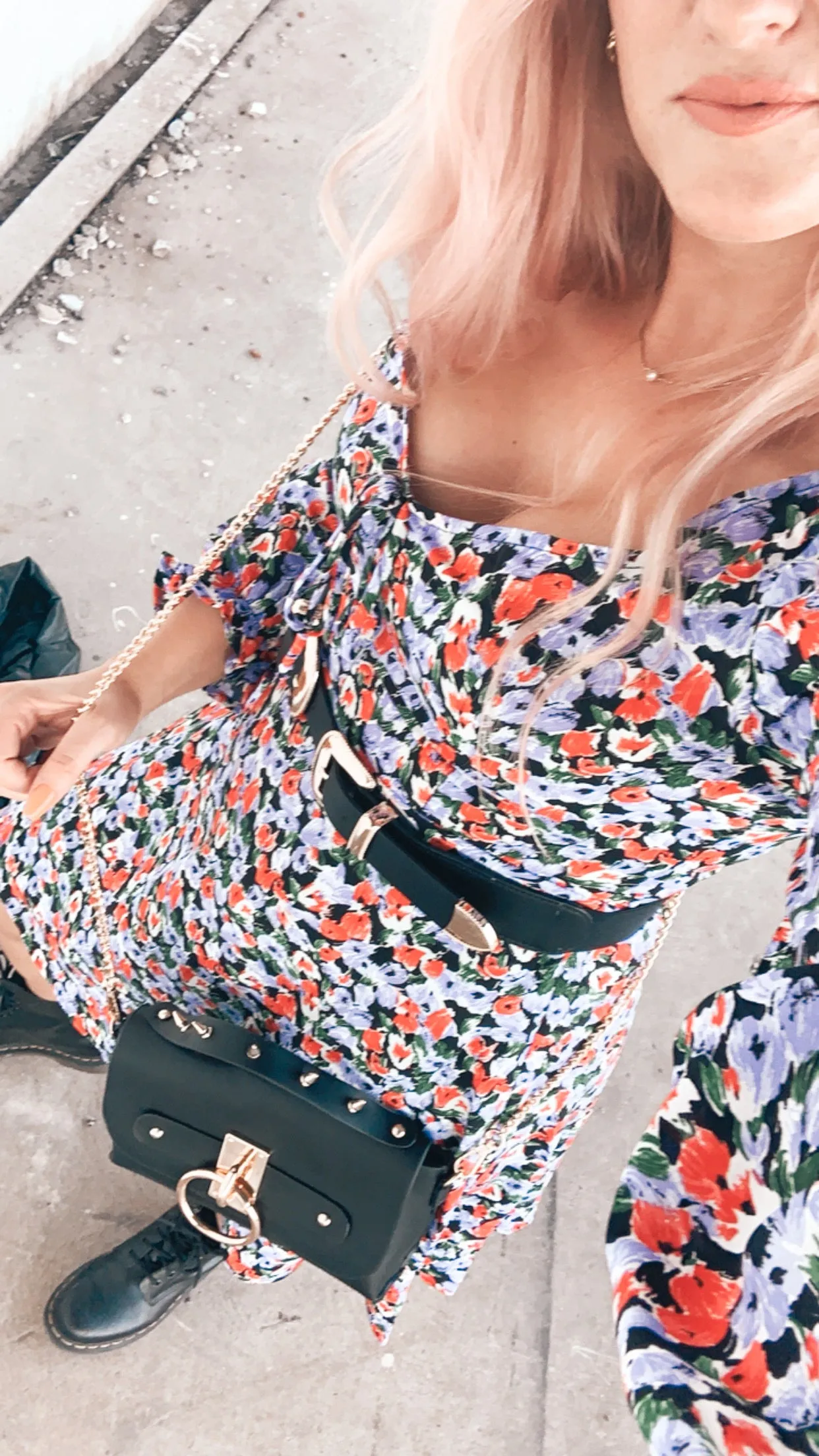 Walk My Way Long Sleeve Floral Dress